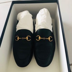 Gucci Brixton Convertible Leather Loafers 34.5